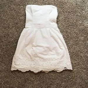 SPRING BREAK DRESS! Sweet white strapless, NWT